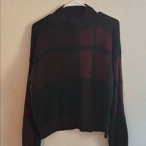 Women's Black and Brown Sweater
